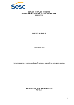Análise do Instrumento Convocatório CV 20- 2015