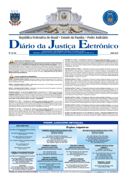 PODER JUDICI&Aacute;RIO ESTADUAL &Oacute;rg&atilde;os Julgadores PODER