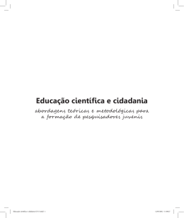 Educação científica e cidadania - Universidade Federal de Minas