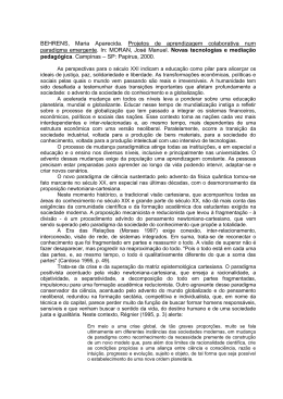 projeto de aprendizagem colaborativa num paradigma emergente