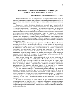 identidade, alteridade e problemas de tradu&ccedil;&atilde;o transcultural