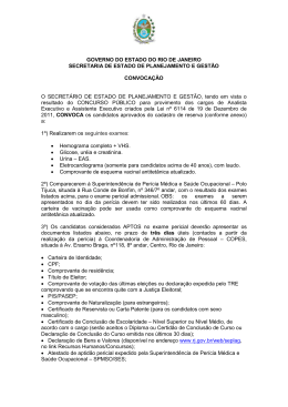 GOVERNO DO ESTADO DO RIO DE JANEIRO SECRETARIA DE