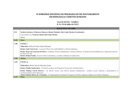 IV SEMIN&Aacute;RIO ESPEC&Iacute;FICO DO PROGRAMA DE P&Oacute;S