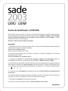 Exame de Qualificação | 22/09/2002