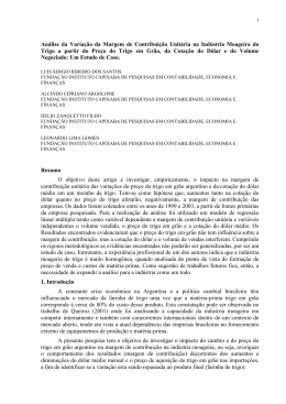 An&aacute;lise da Varia&ccedil;&atilde;o da Margem de Contribui&ccedil;&atilde;o Unit&aacute;ria na