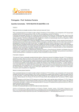 Portugu&ecirc;s- Prof. Ver&ocirc;nica Ferreira