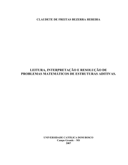 Leitura, Interpreta&ccedil;&atilde;o e Resolu&ccedil;&atilde;o de Problemas de