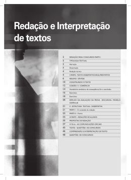 Redação e Interpretação de textos