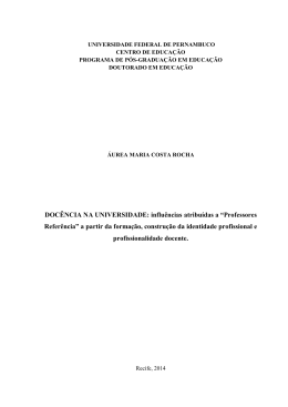 &ldquo;Professores Refer&ecirc;ncia&rdquo; a partir da forma&ccedil;&atilde;o, constru&ccedil;&atilde;o da iden