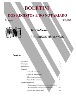 III Caderno - Recursos Humanos - Instituto dos Registos e Notariado
