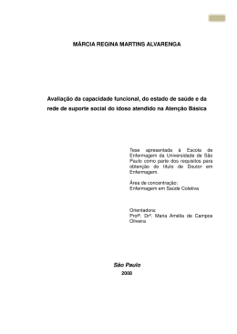 M&Aacute;RCIA REGINA MARTINS ALVARENGA Avalia&ccedil;&atilde;o da capacidade