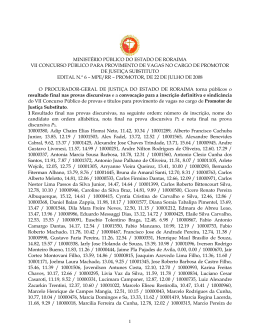 Resultado final nas provas discursivas e convoca&ccedil;&atilde;o p