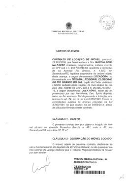 Contrato - Tribunal Regional Eleitoral do Rio Grande do Sul