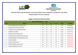 lista oficial de aprovados rio da conceição