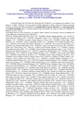 governo de sergipe secretaria de estado da