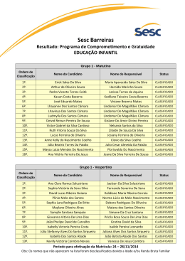 Resultado PCG &ndash; Escola Sesc Barreiras