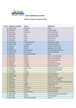 Primeiro Semestre de 2014