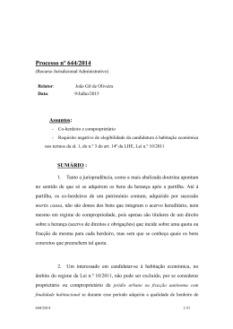 Processo n&ordm; 644/2014