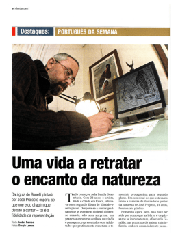 Uma vida a retratar encanto da natureza