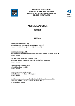 programa&ccedil;&atilde;o geral teatro mar&ccedil;o - Pr&oacute;