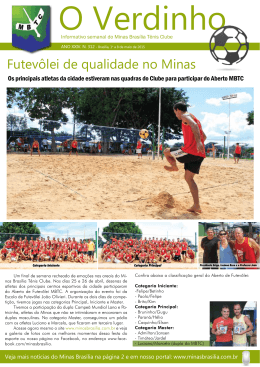 Veja a edição 312 em PDF - Minas Brasília Tênis Clube