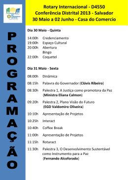 Programa&ccedil;&atilde;o