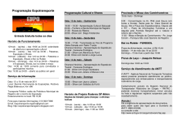 Programa&ccedil;&atilde;o Expotransporte
