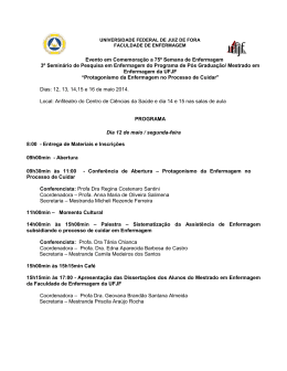 Evento em Comemora&ccedil;&atilde;o a 75&ordm; Semana de Enfermagem 3&ordm;