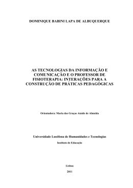 AS TECNOLOGIAS DA INFORMA&Ccedil;&Atilde;O E COMUNICA&Ccedil;&Atilde;O E