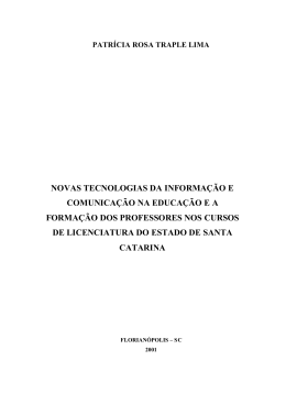 novas tecnologias da informa&ccedil;&atilde;o e comunica&ccedil;&atilde;o na educa&ccedil;&atilde;o