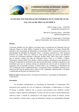 o uso das tecnologias de informação e comunicação nas aulas de