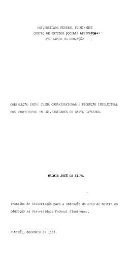 WALMIR JOS&Eacute; DA SILVA - Universidade Federal de Santa Catarina