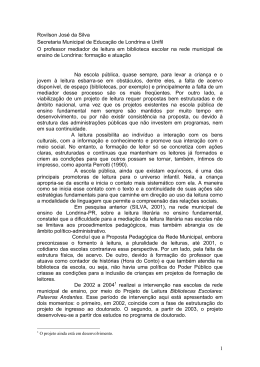 1 Rovilson Jos&eacute; da Silva Secretaria Municipal de Educa&ccedil;&atilde;o de