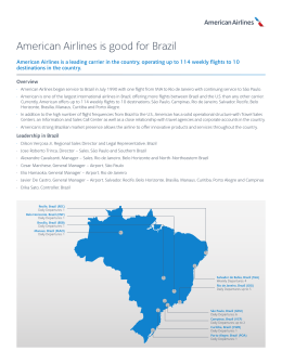 American Airlines is good for Brazil