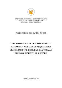 Dissertacao - Uma Abordagem MDD