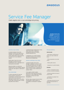 Amadeus Service Fee Manager