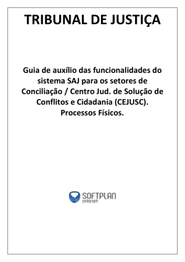 Processos F&iacute;sicos - Tribunal de Justi&ccedil;a