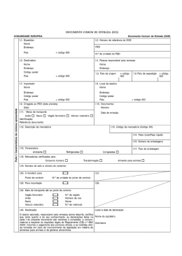 DOCUMENTO COMUM DE ENTRADA (DCE) COMUNID&Agrave;DE
