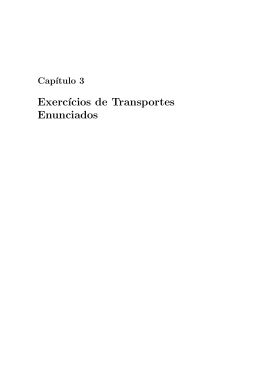 Exercícios Transportes