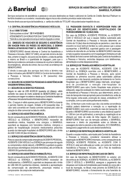 servi&ccedil;os de assist&ecirc;ncia cart&otilde;es de cr&eacute;dito banrisul platinum