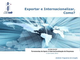 Exportar e Internacionalizar, Como?