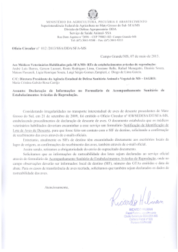 ofício circular ssa / dda / sfa