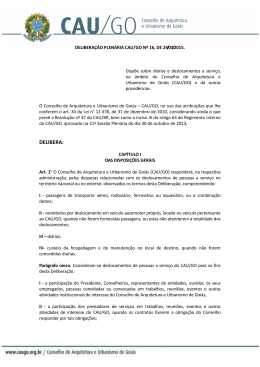 Disp&otilde;e sobre di&aacute;rias e deslocamentos a servi&ccedil;o, no