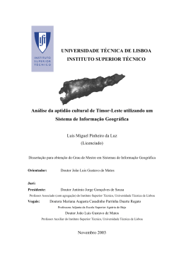 IV- Modela&ccedil;&atilde;o Geogr&aacute;fica