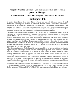 Projeto: Cardio-Educar - Laborat&oacute;rio de Banco de Dados