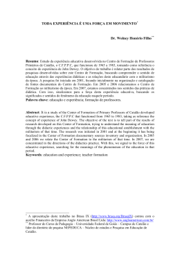 Wolney Hon&oacute;rio Filho &ndash; Toda Experi&ecirc;ncia &eacute; uma For&ccedil;a em