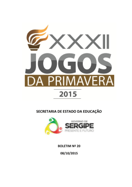 XXXII Jogos da Primavera 2015