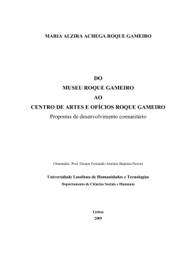 DO MUSEU ROQUE GAMEIRO AO CENTRO DE