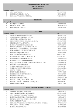 ANA L&Uacute;CIA LEME 431532977/SP GERCINA MARIA DA SILVA