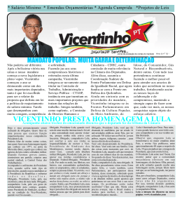 vicentinho presta homenagem a lula